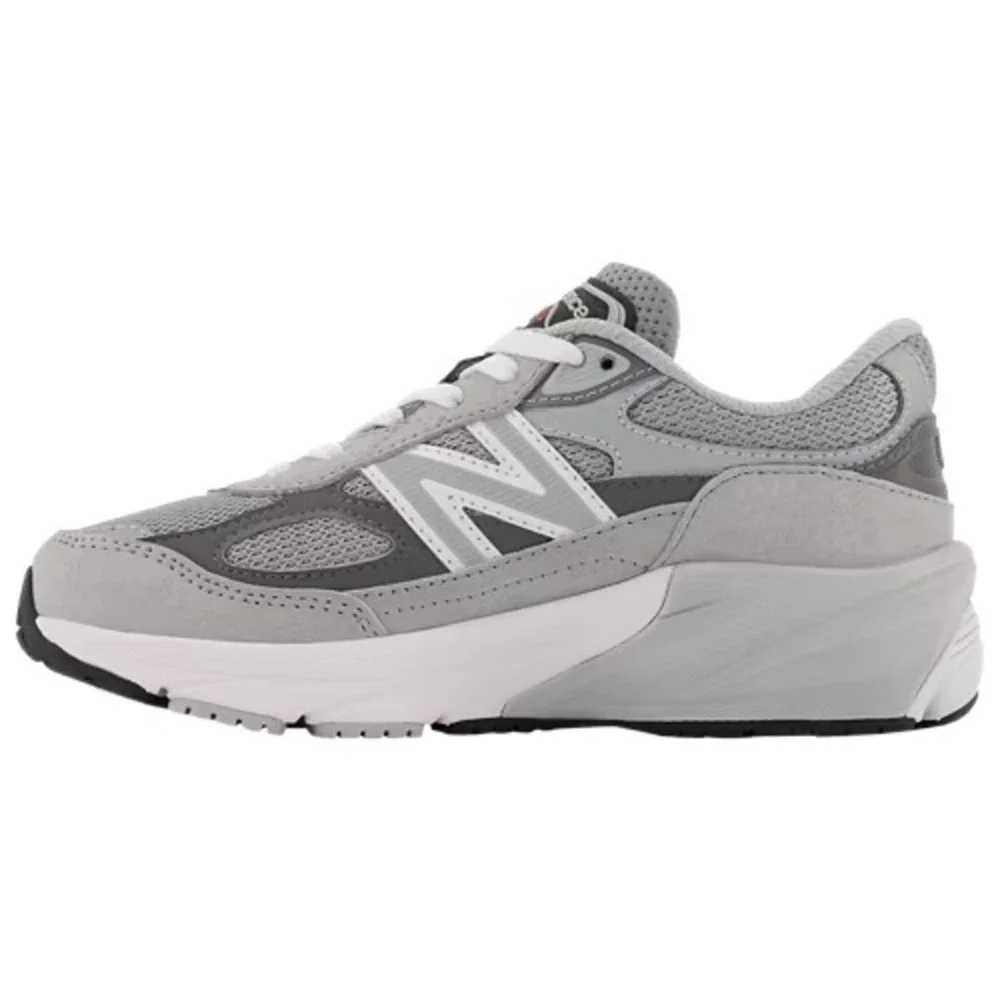 New Balance 990 V6 Kids Size 4 Running Shoes Grey/White Sneakers GC990GL6 NEW